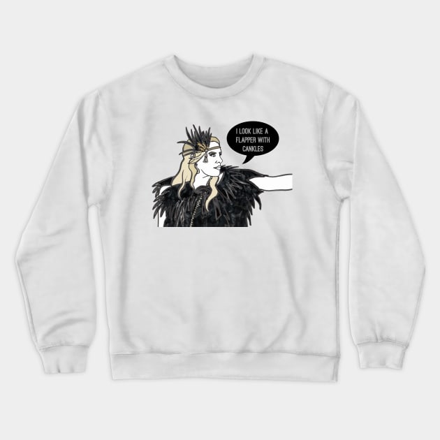 Flapper Crewneck Sweatshirt by Katsillustration